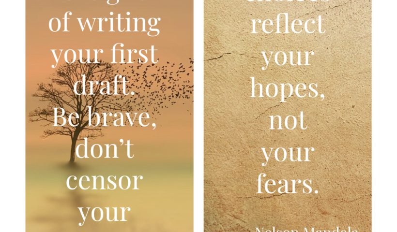 The secret life of the writer's voice is based in fear. Give yourself the gift of writing your first draft.